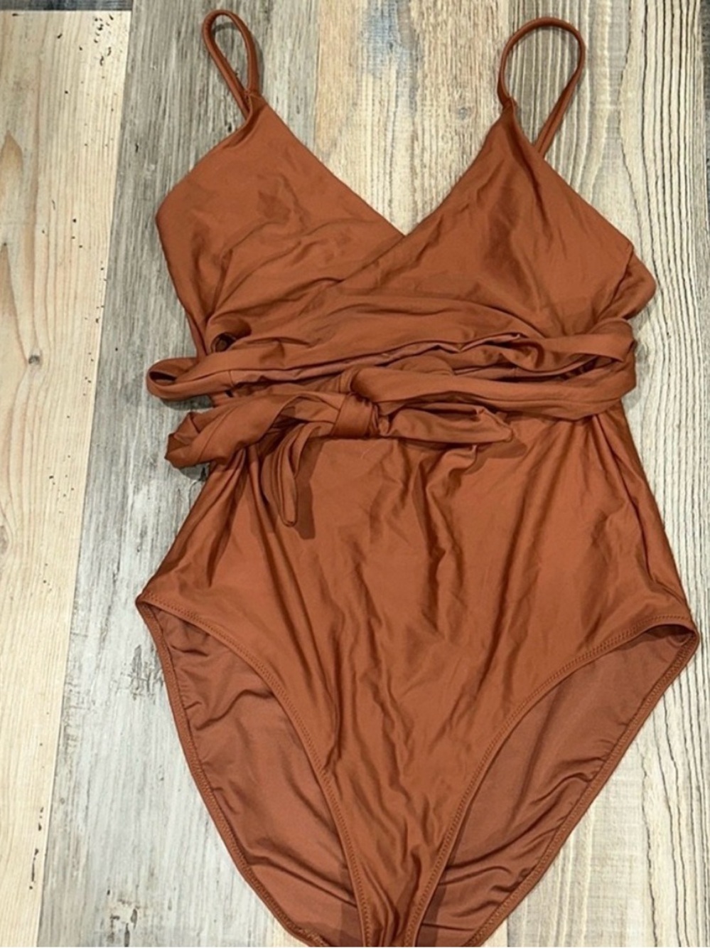 Aerie swimsuit bathtub suit one piece in Rust/copper color brand new with tags
